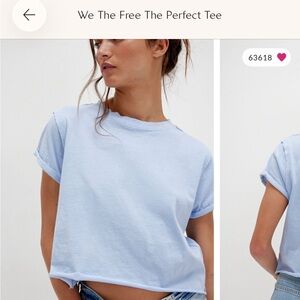 We the free cropped tshirt sz XL